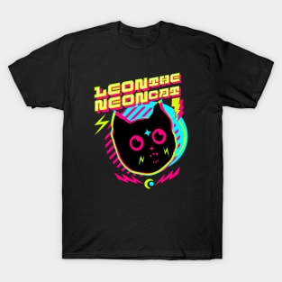 Leon the Neon Cat - Cat Lovers - Cute Cat T-Shirt